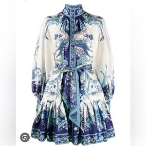 Zimmerman dress, blue and white, size 1. Good condition.